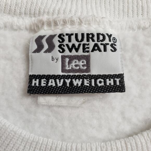 Lee Sturdy Sweats Heavyweight Sweatshirt & Festive Poinsettia Design XL‎ 80-90s - Picture 4 of 8